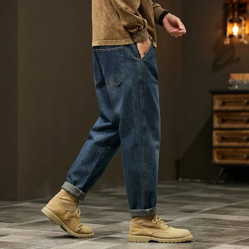 Men's Loose Harem Pants | High Quality Cotton Baggy Jeans