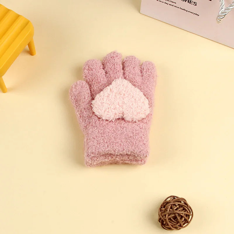 Kids Winter Fleece Gloves | Cozy Plush Mittens for Cold Weather