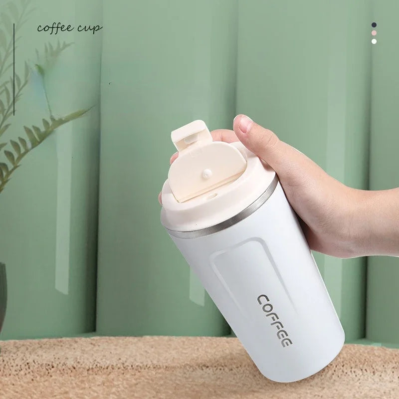 Stainless Steel Thermos Travel Mug | Leak-Proof & Insulated