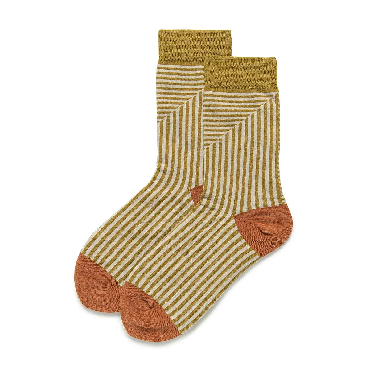 Multicolor Striped Casual Crew Socks for Women | Stylish Comfort
