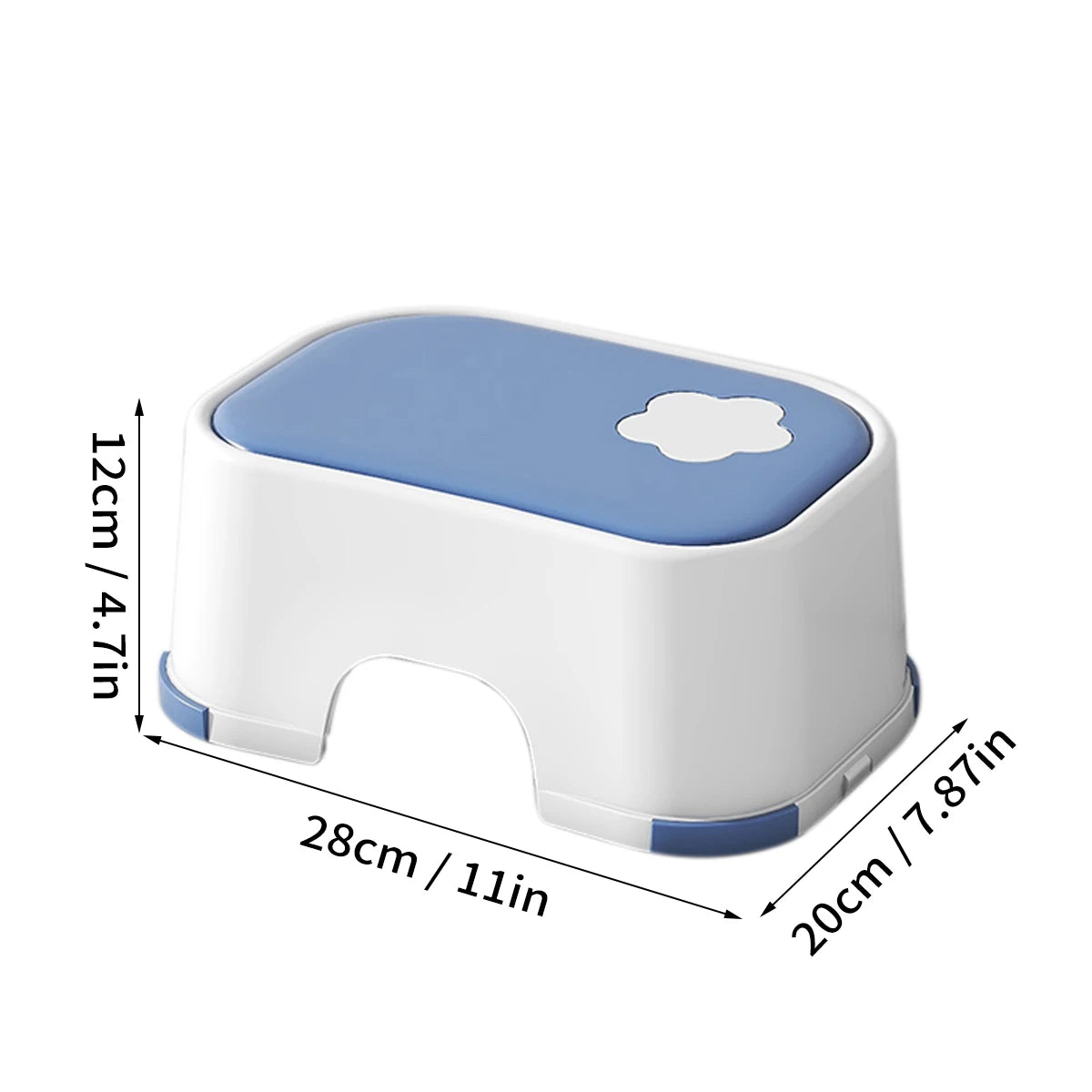 Kid's Non-Slip Step Stool for Bathroom & Living Room | Safe & Easy Access