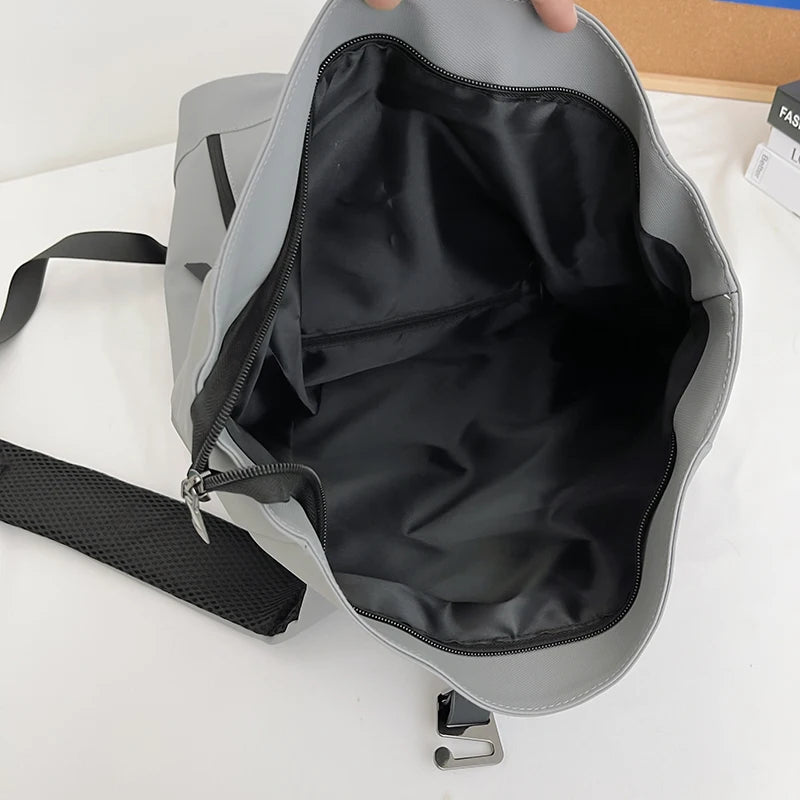 Women's Large Nylon Roll Top Backpack | Versatile Travel Companion