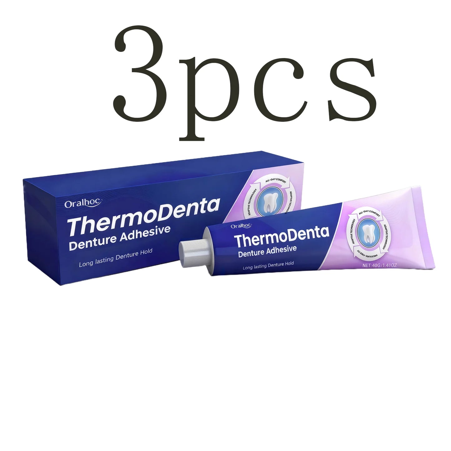 Denture Adhesive Cream | Natural Fit & Long-Lasting Secure Hold
