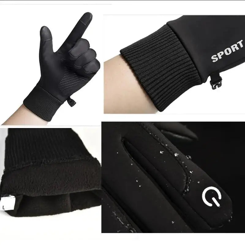 Guantes térmicos deportivos impermeables para invierno | Perfectos para actividades al aire libre