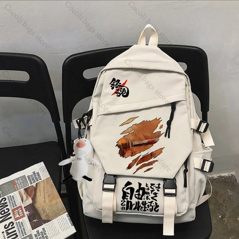 Anime-Inspired Large Capacity Print Backpack for Students