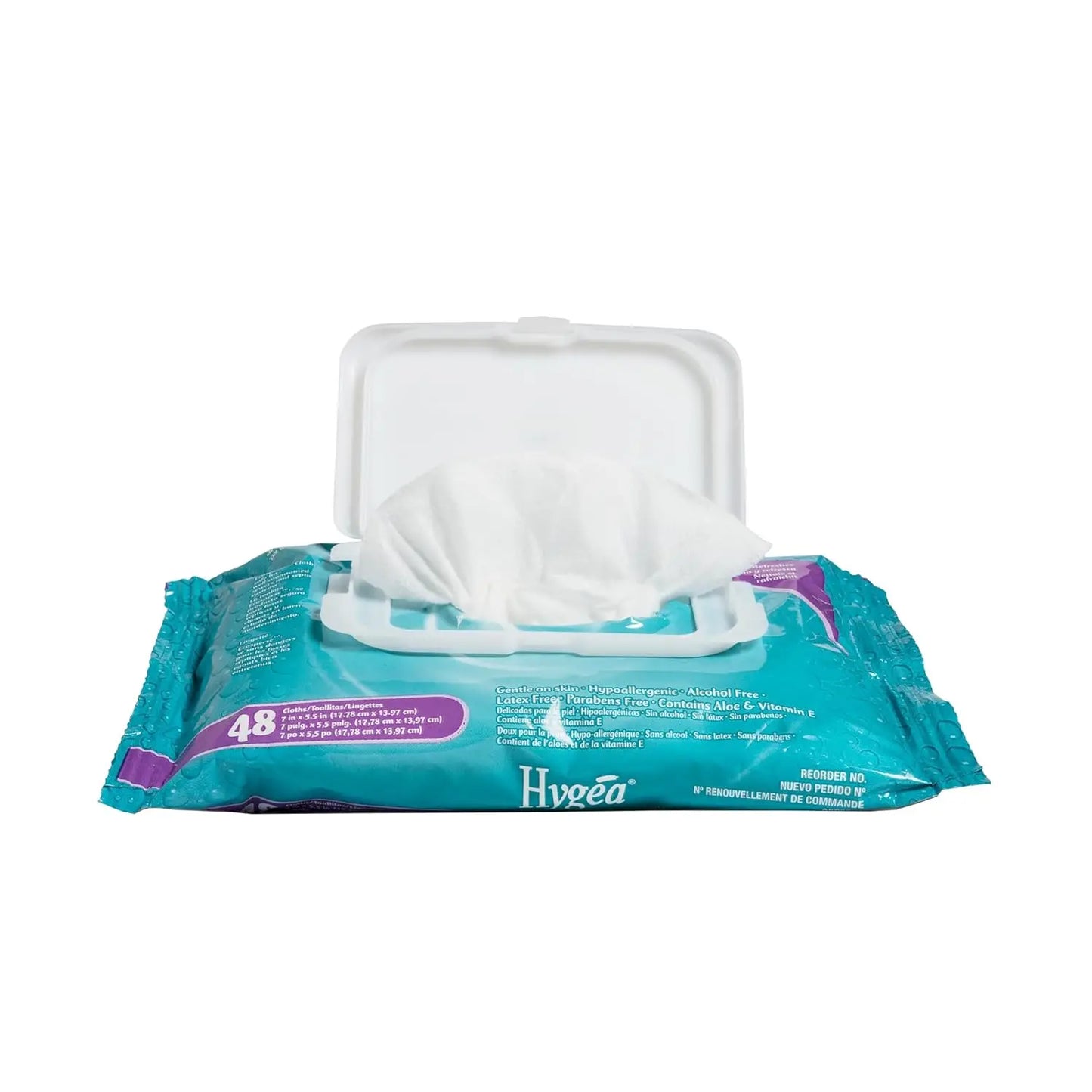 Plant-Based Flushable Wipes, 48 Count - Gentle, Hypoallergenic with Aloe & Vitamin E, Septic Safe