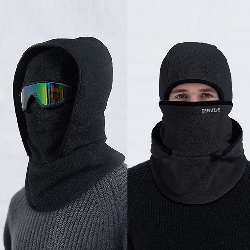 Unisex Fleece Balaclava Winter Hat | Windproof Full Face Neck Warmer