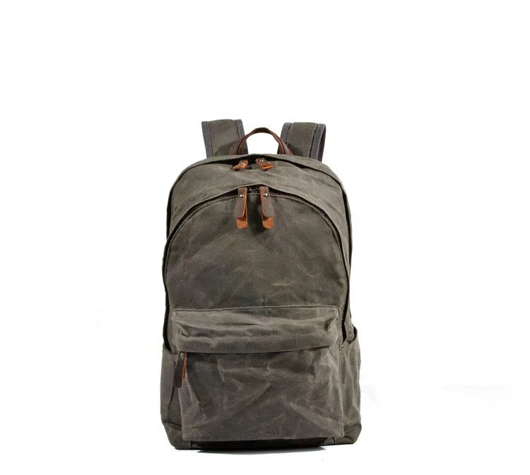 Waterproof Oil Wax Canvas Daypack | Versatile Unisex Rucksack
