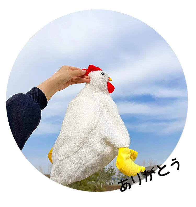 Chickens Shape Crossbody Purse | Cute Plush Handbag for Women