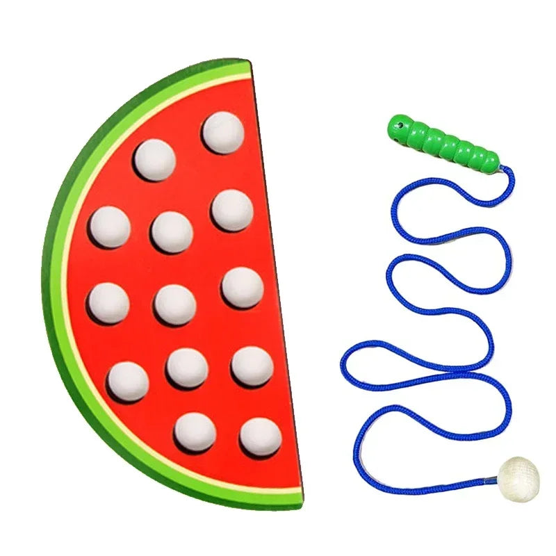 Educational Wooden Lacing Toy | Enhance Fine Motor Skills