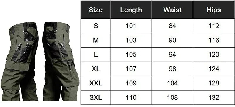 Waterproof Multi-pocket Cargo Pants for Men | Hiking & Casual Wear