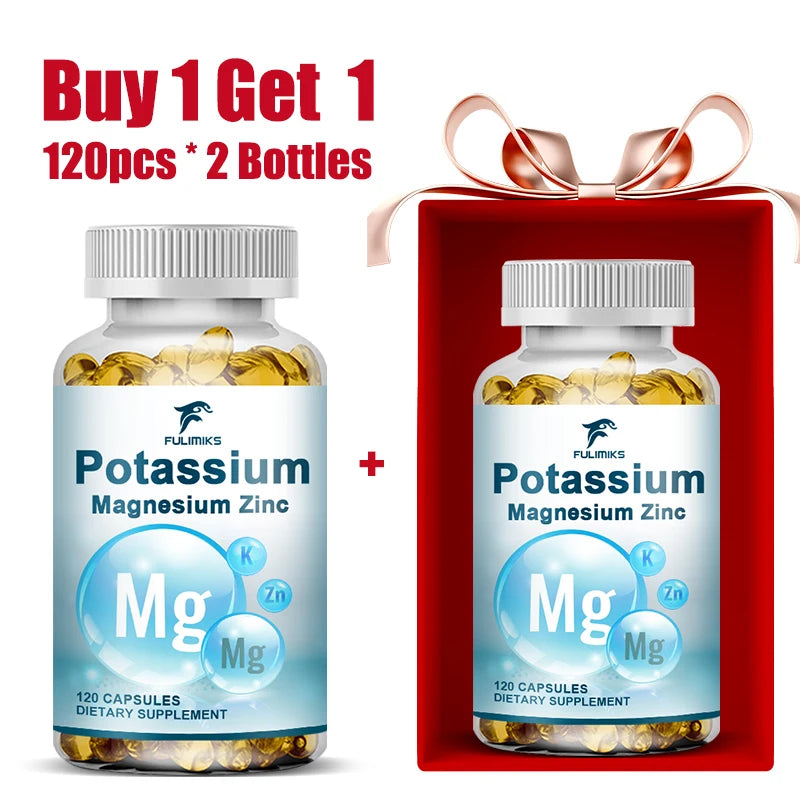 Magnesium Potassium Zinc Supplement Capsules for Optimal Health