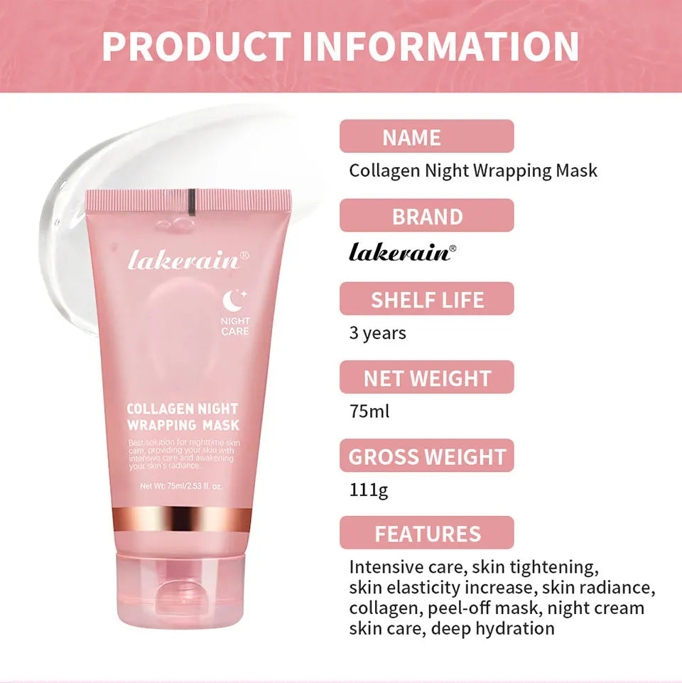 Collagen Night Wrapping Mask | Boost Elasticity & Hydration