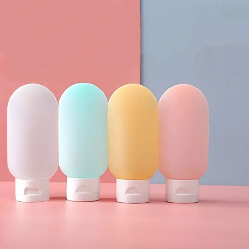 4Pcs 60ml Travel Bottle Set | Refillable Cosmetic Containers