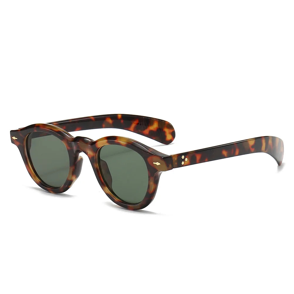 Fashion Oval Leopard Print Sunglasses | Retro Versatile Eyewear