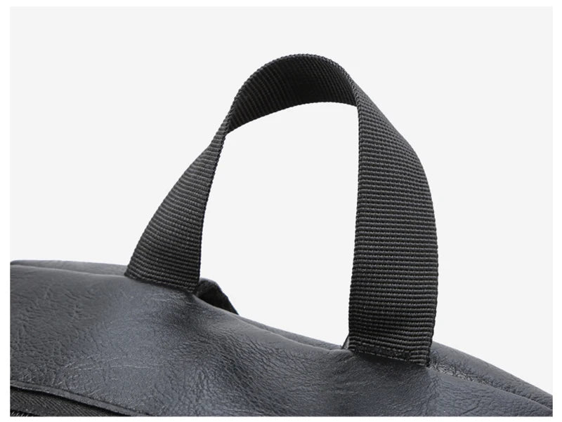 Men's Executive PU Leather Backpack | Stylish Office & Travel Bag
