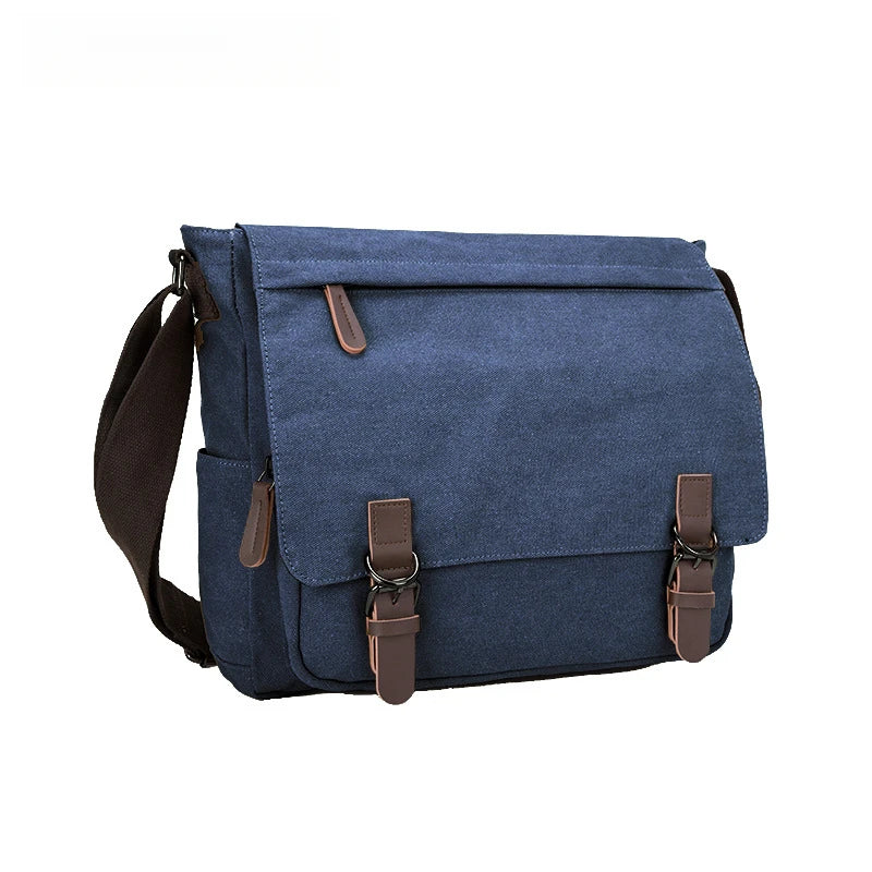 Bolso cruzado de lona unisex moderno | Elegante bolso para portátil de estudiante