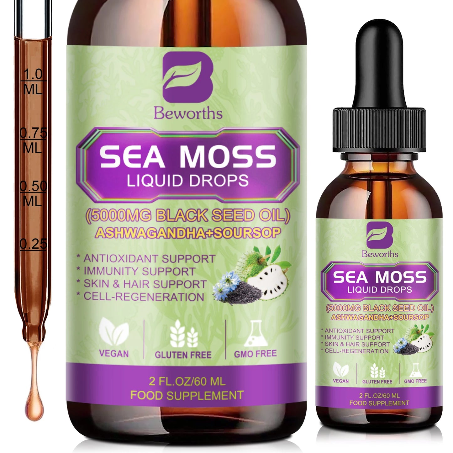 60ML Sea Moss Extract | Boost Immunity & Promote Digestion