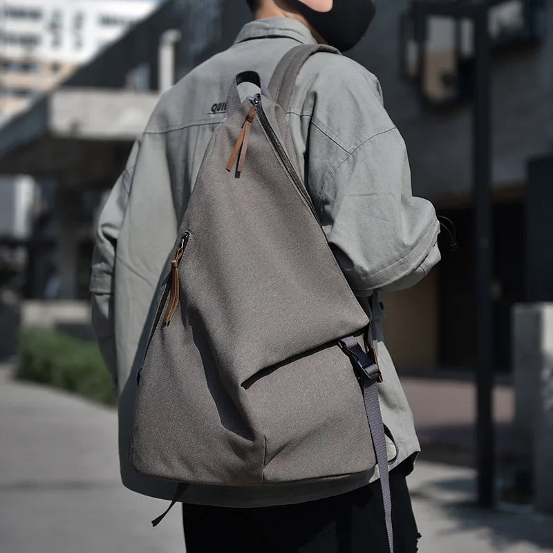 Large Capacity Canvas Backpack for Travel & Commute | Stylish & Versatile