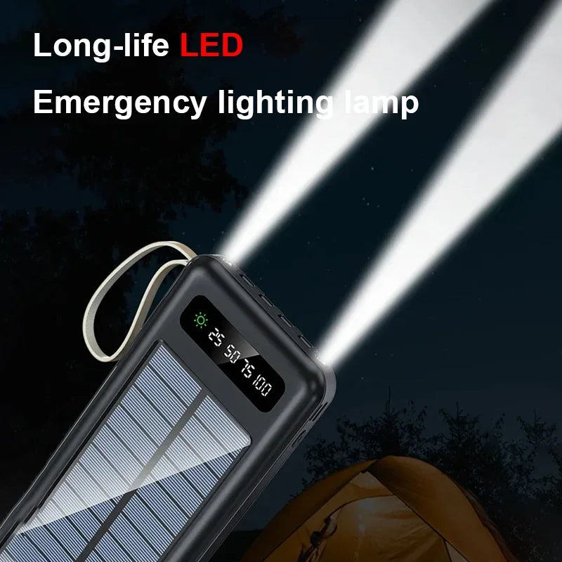 200000mAh Solar Power Bank | Fast Charging Portable Battery