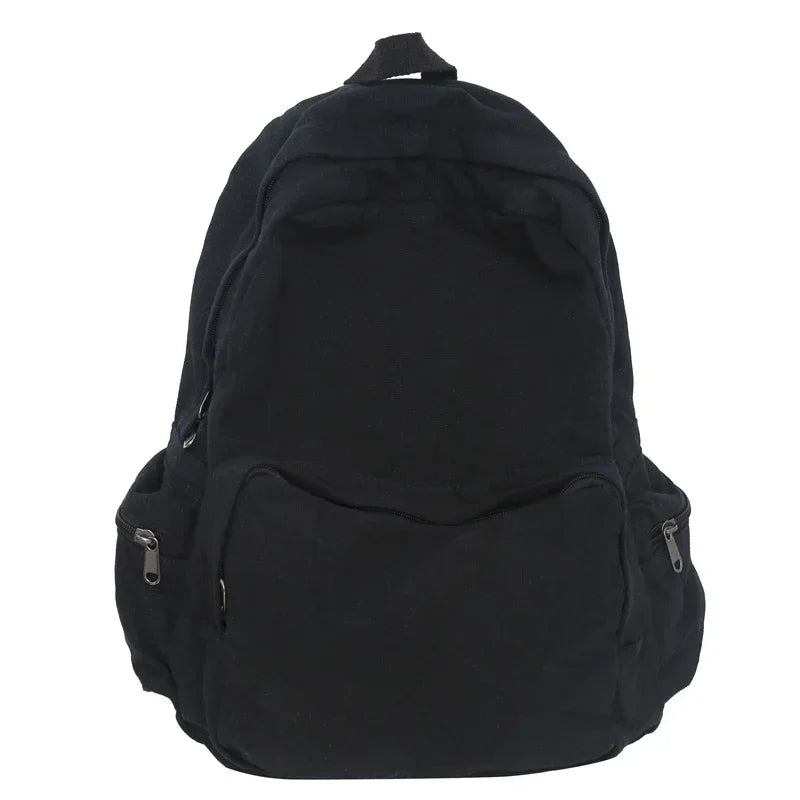 Vintage Washed Canvas Backpack | Stylish School & Travel Bag