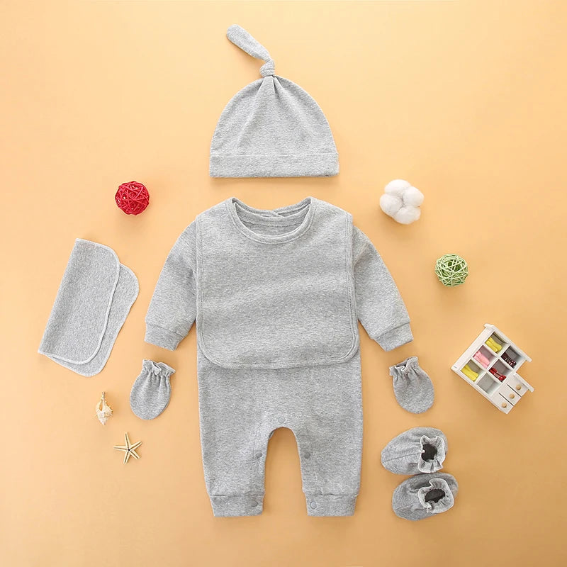 Set of Pure Cotton Clothes for Newborns | Ideal Full Moon Gift