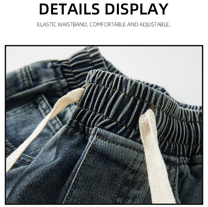 Men's Distressed Wide Leg Jeans | Casual Autumn Winter Style