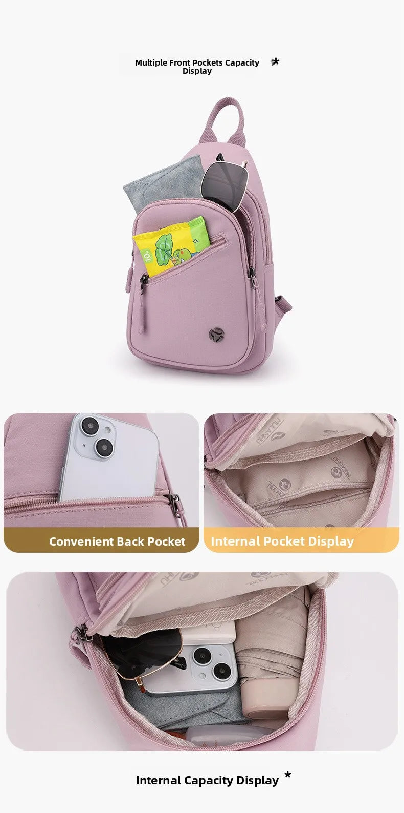 Stylish Urban Minimalist Chest Bag for Women | Multi-Functional Satchel