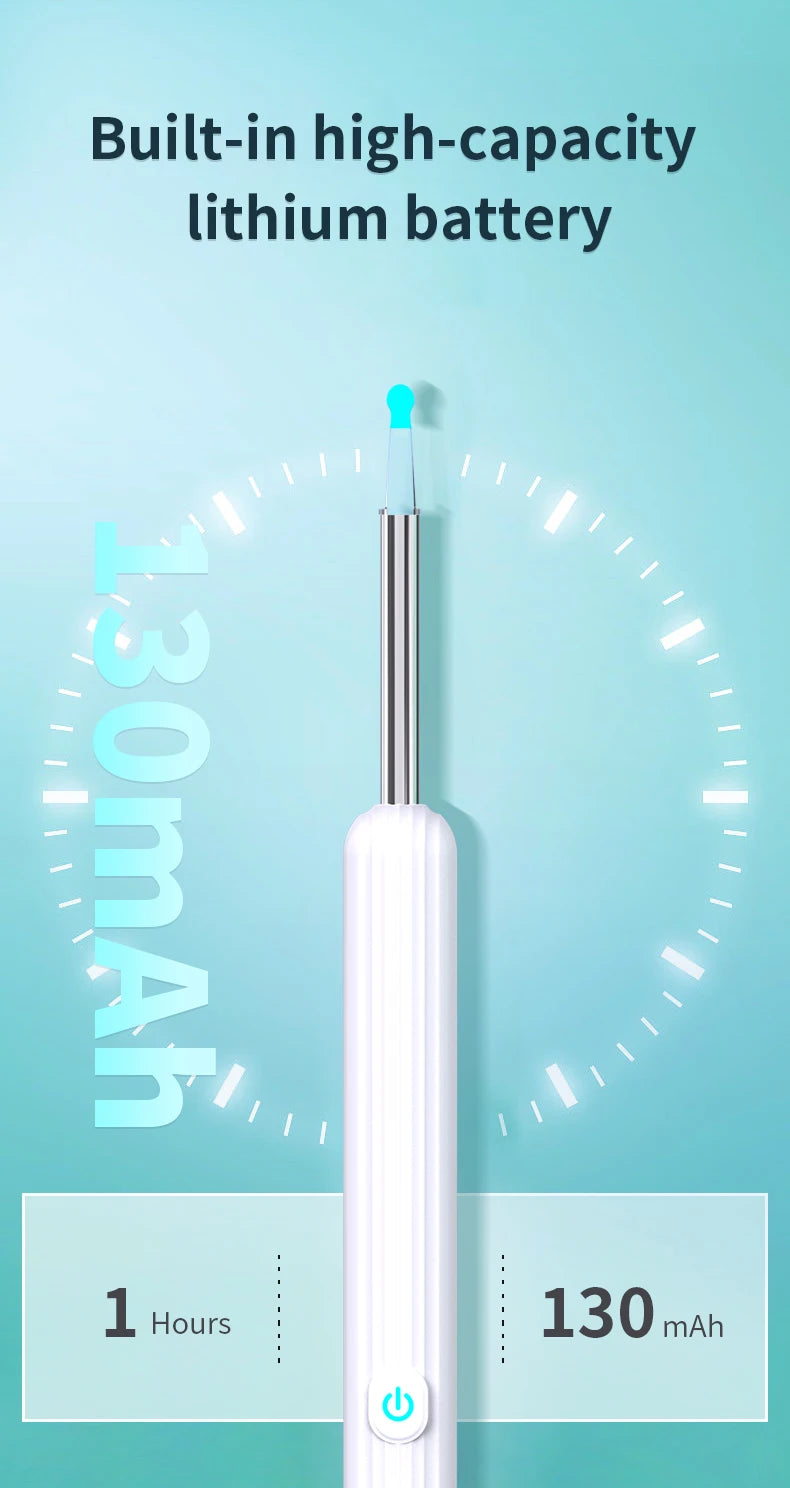Smart Visual Ear Cleaner with Camera | USB-C Ear Wax Removal Tool