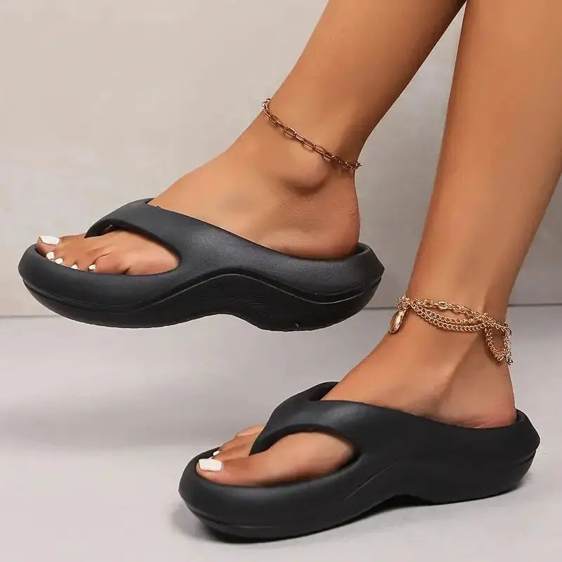 Comfortable Thick Platform EVA Flip Flops for Women | Summer Sandals