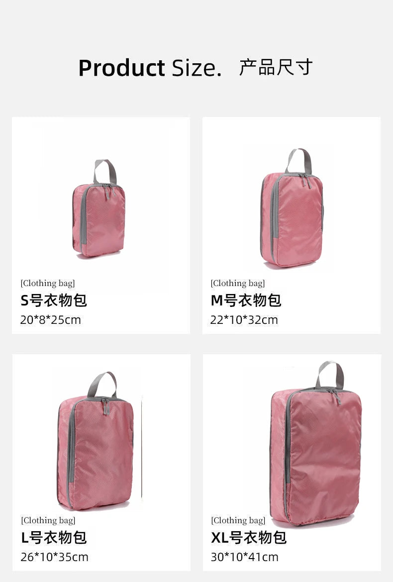 Compressible 4-Piece Business Travel Storage Bag Set