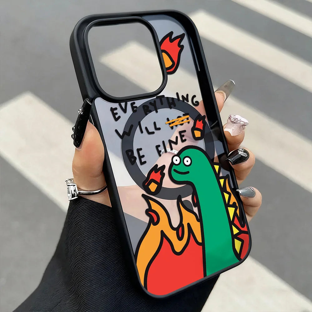 Luxury Magnetic Shockproof Phone Case | Stylish Acrylic Cover