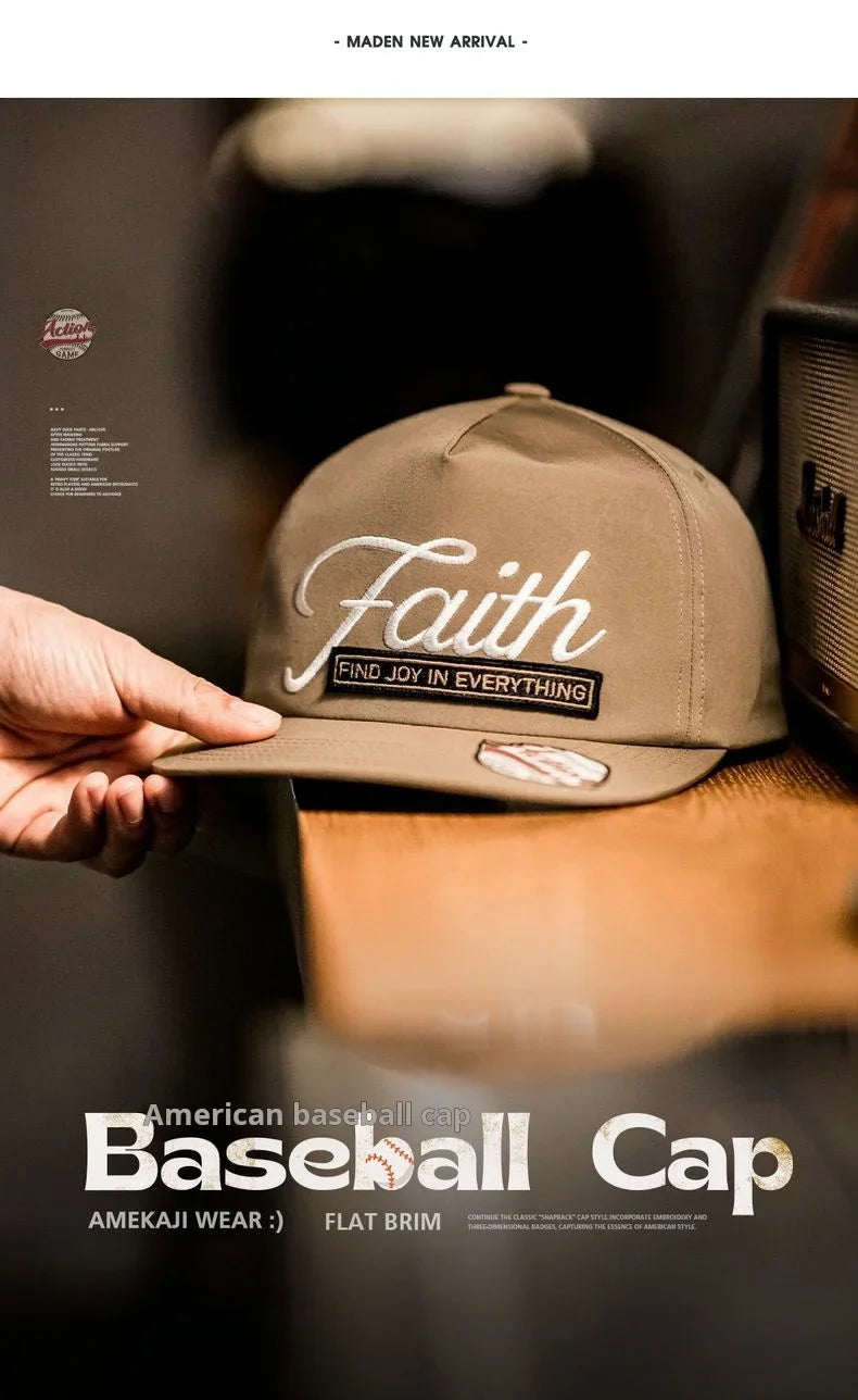 Unisex Vintage Letter Embroidered Baseball Cap | Casual Sun Hat