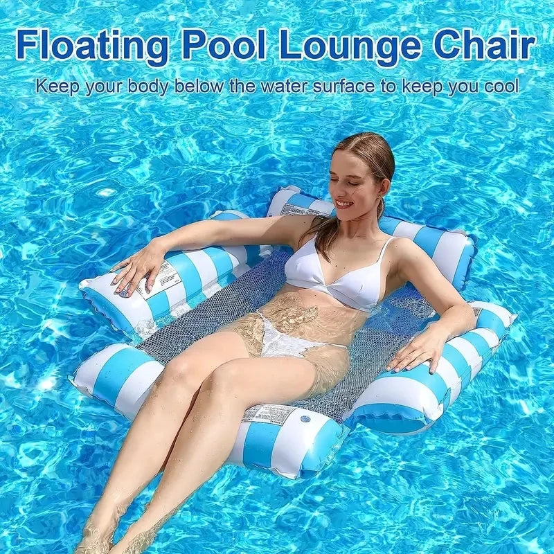 Portable Inflatable Water Rocking Chair | Floating Pool Bed