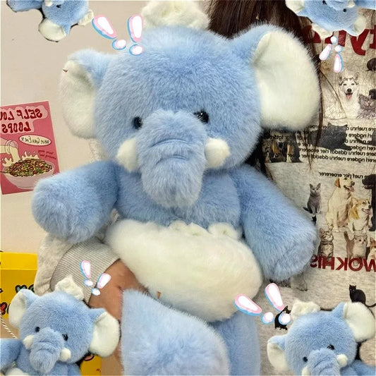 Kawaii Cute Elephant Plush Toy | Soft Comfy Baby Doll