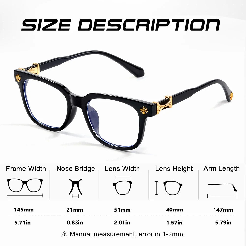 Classic Anti Blue Light Glasses | Unisex Square Frame Eyewear