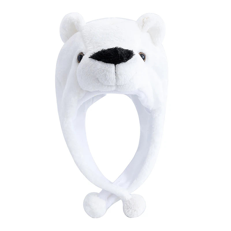Unisex Funny 3D Bulls Head Plush Winter Beanie | Cozy Cartoon Hat