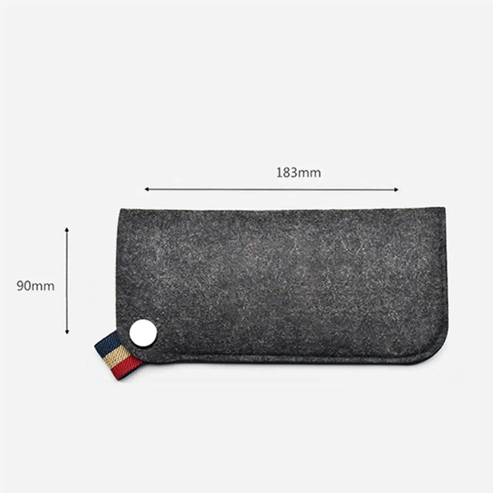 Colorful Felt Sunglasses Storage Bags for Men and Women