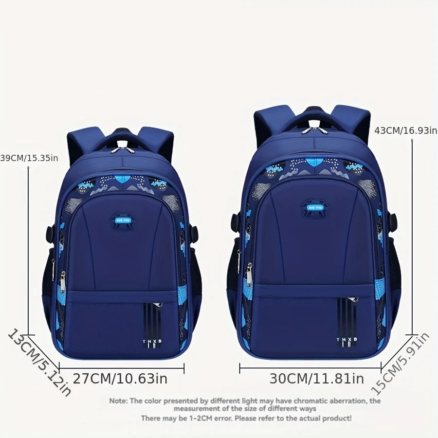 Lightweight Boys Schoolbag for Grades 1-6 | Large Capacity Kids Bag