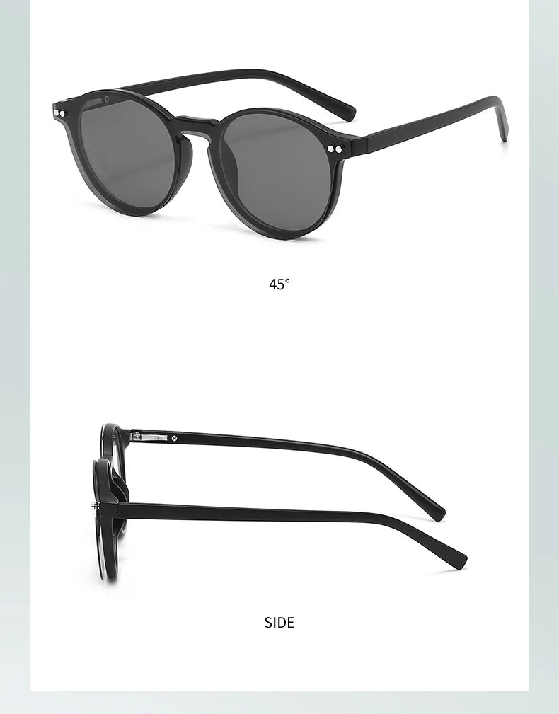 Custom Myopia Glasses with Polarized Clips | Stylish Vision Solution