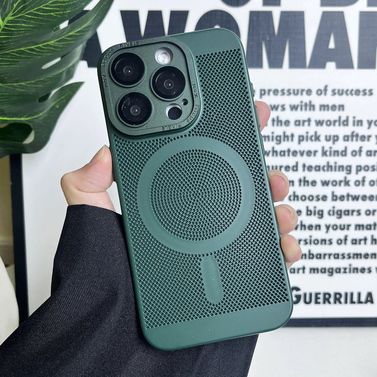 Funda de lujo mate para teléfono con disipación de calor | Protectora y elegante