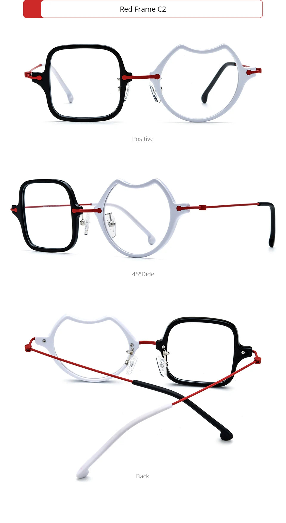 Monturas de gafas unisex cuadradas retro de titanio | Elegantes y duraderas