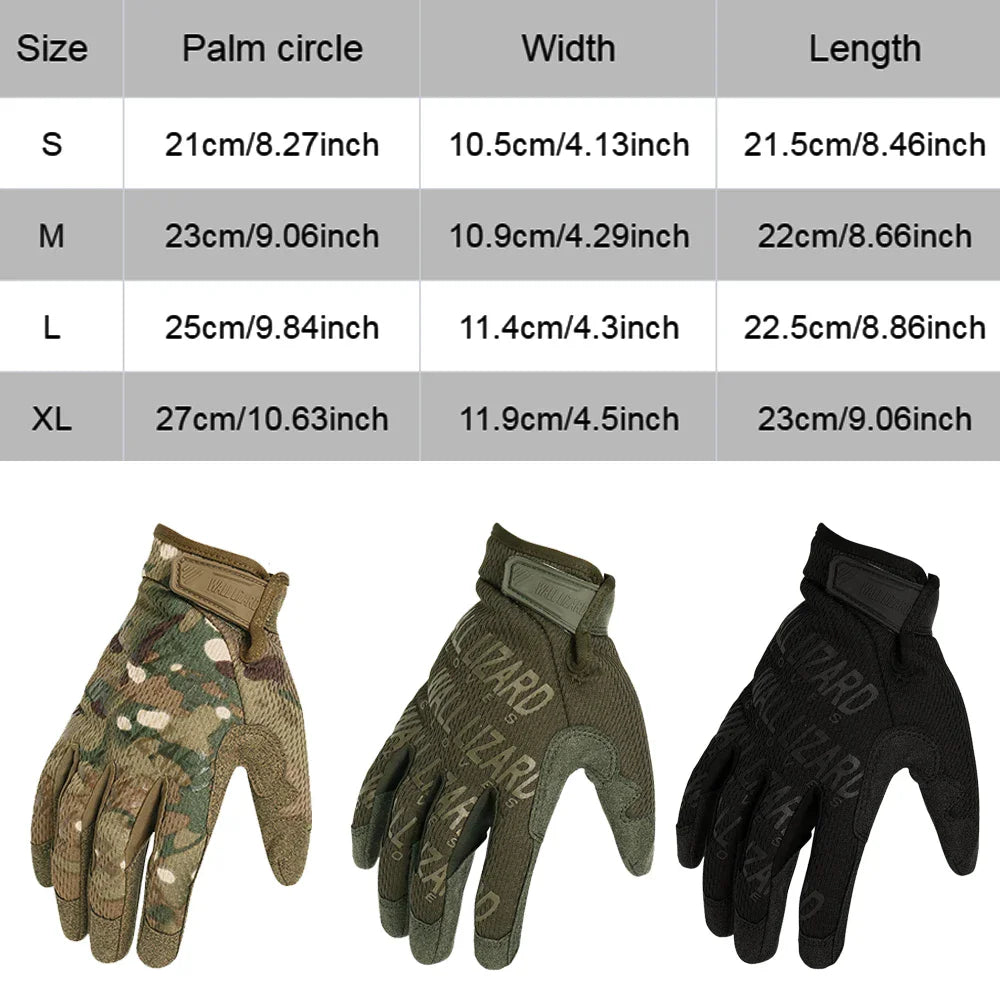 Breathable Outdoor Tactical Gloves | Full-Finger Touchscreen Gloves