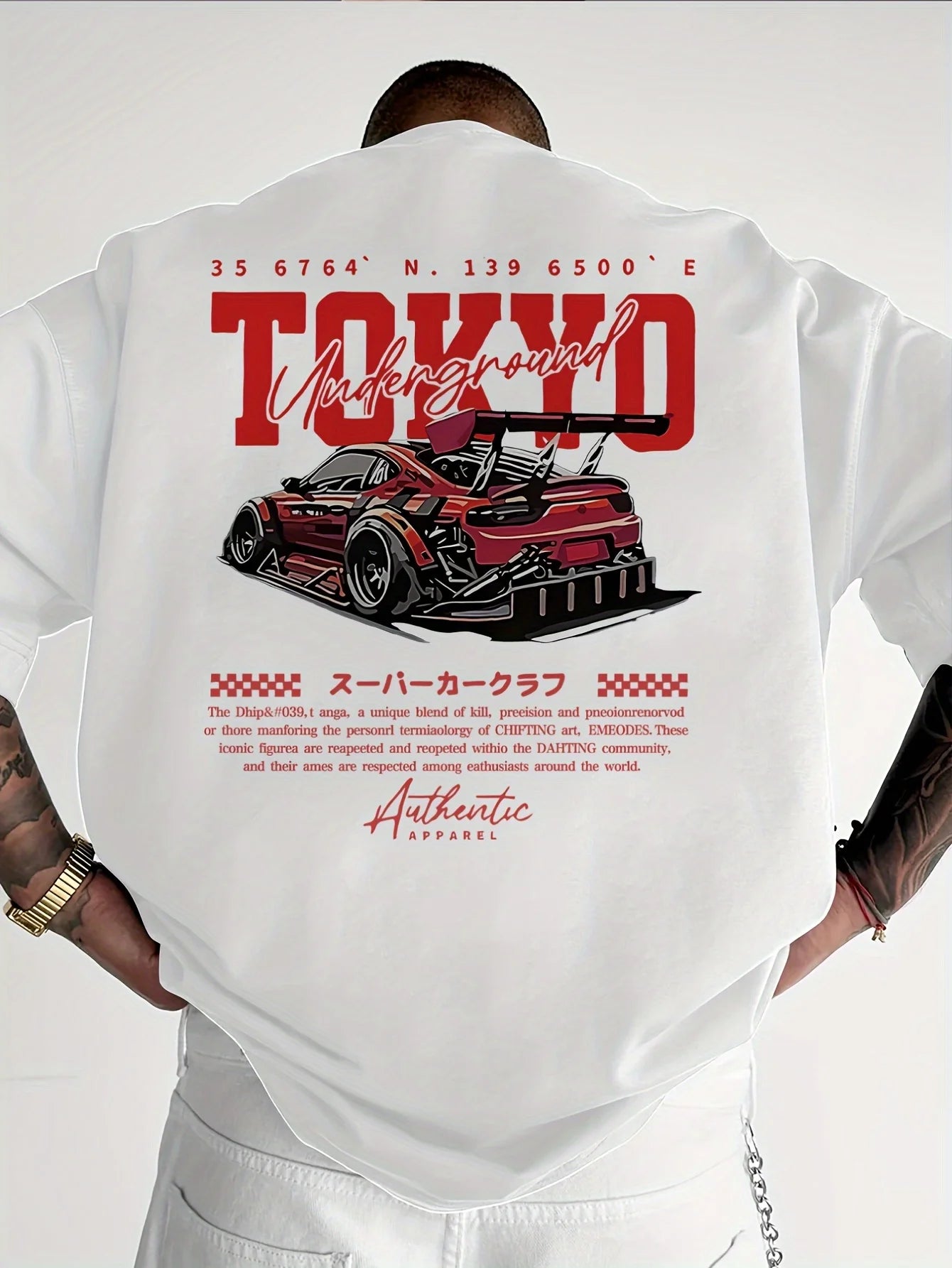 Men's Cotton Casual T-Shirt | Stylish Japanese Tokyo Design