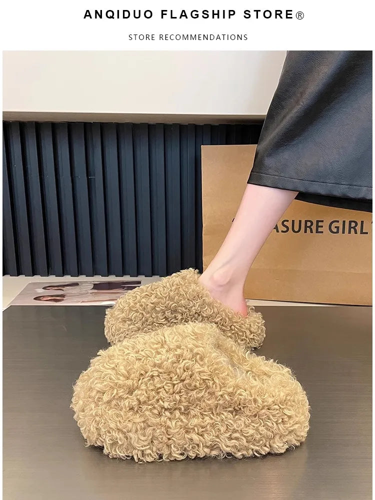 Warm Plush Velvet Slippers | Cozy Lightweight Home Footwear
