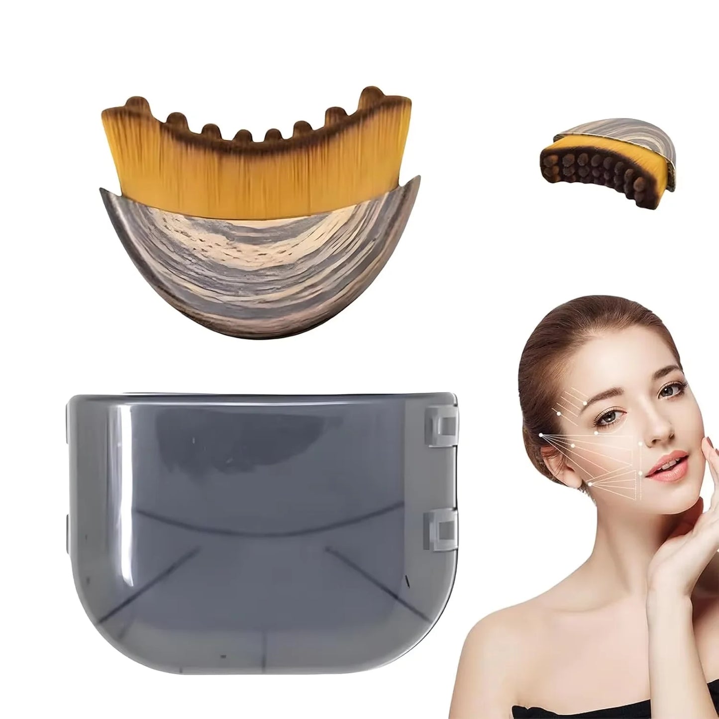 Face Sculpting Bandage & Massage Brush Set | V-Line Lifting Solution