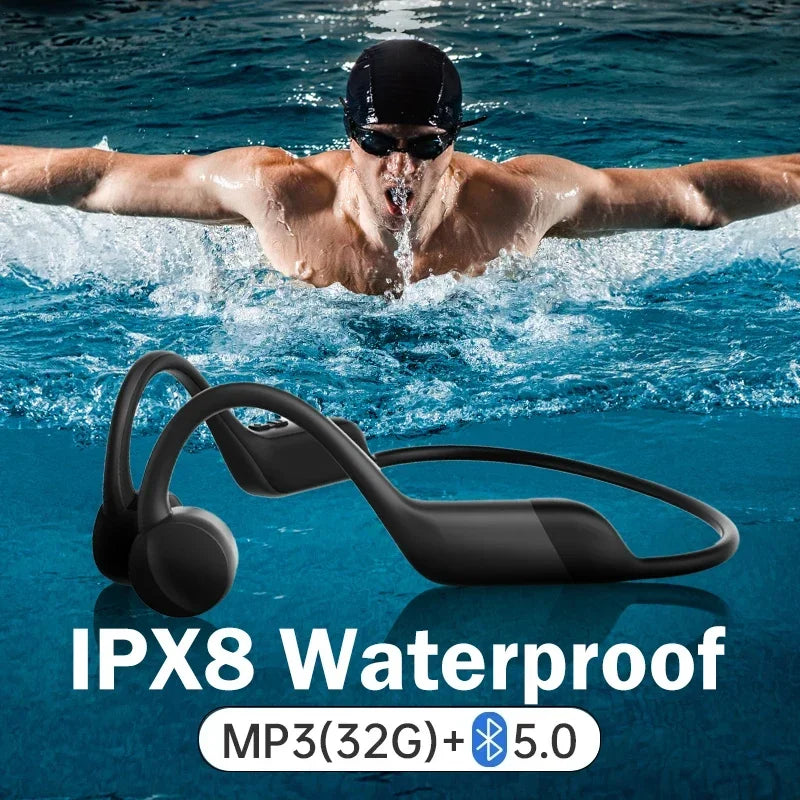 Wireless Bone Conduction Earphones | Waterproof Bluetooth Headphones