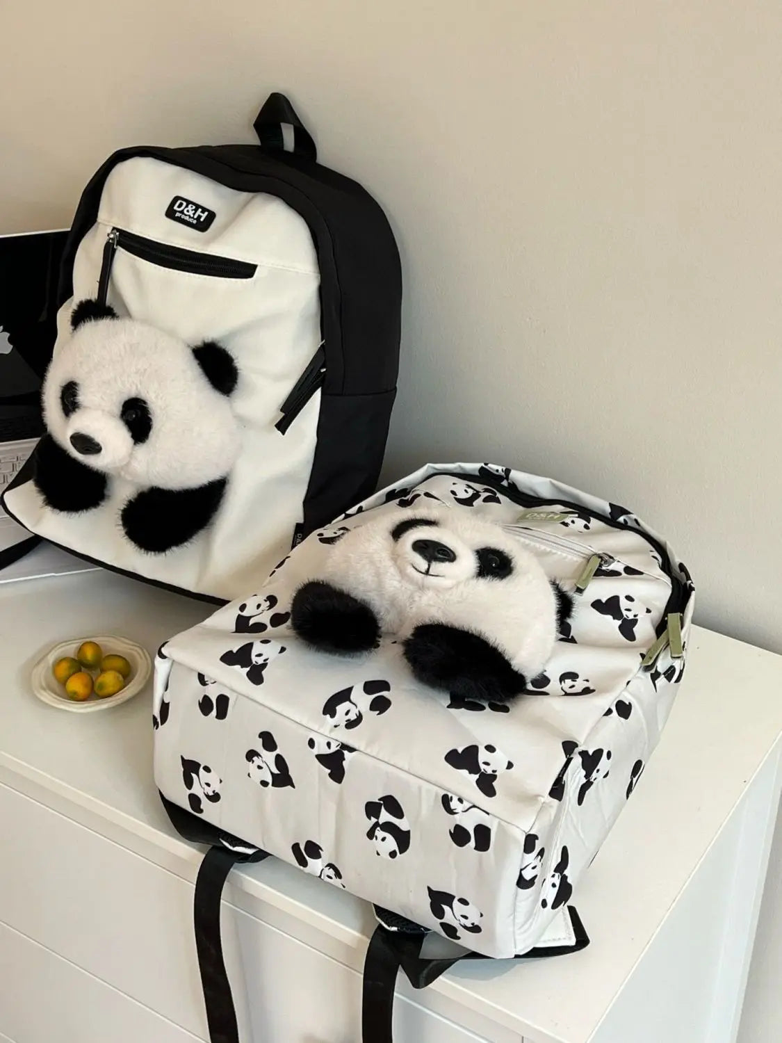 Cute Panda Backpack | Fashionable Lightweight School Bag for Students