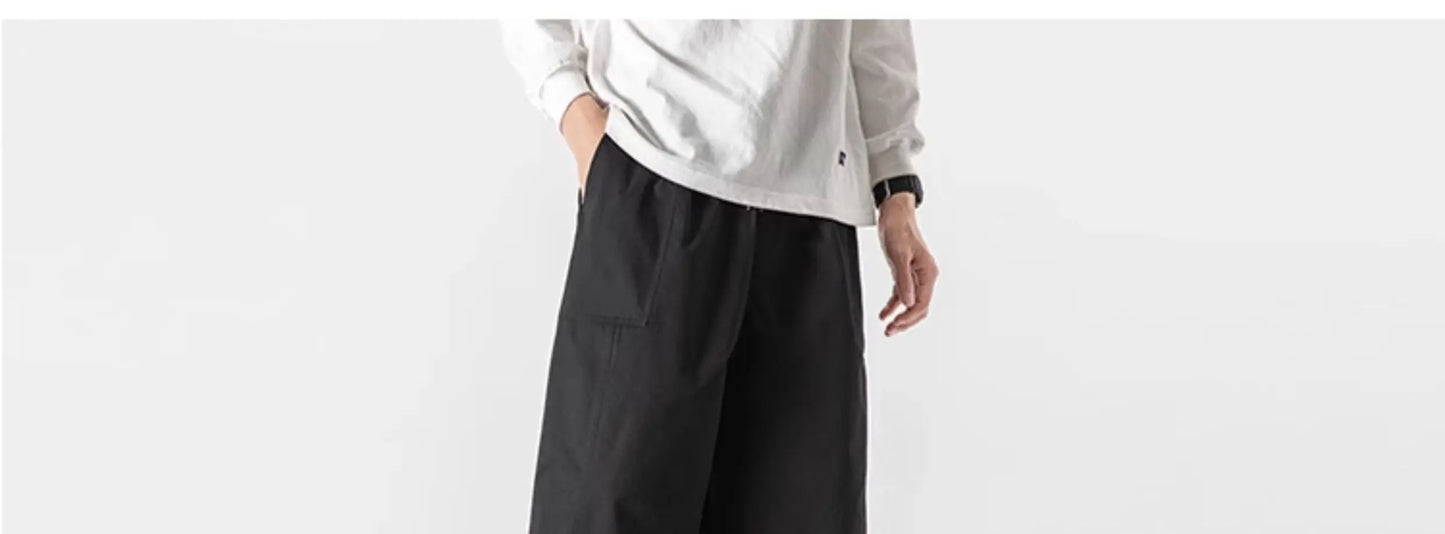 Men's Casual Wide Leg Pants | Lightweight Thin Joggers