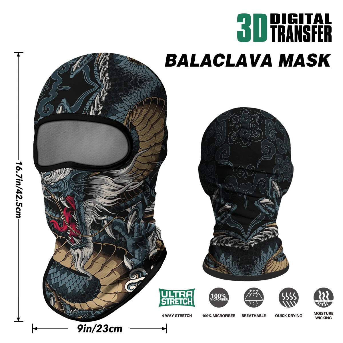Unisex Full Face Balaclava Motorcycle Mask | Summer Sun Protection